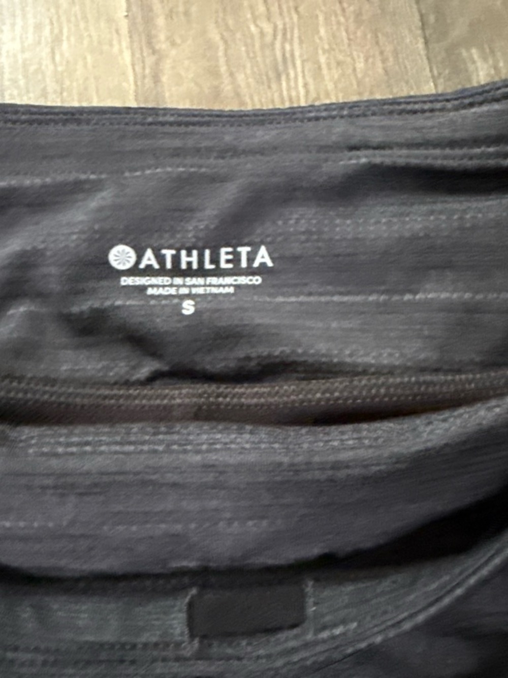 Athleta Black Textured High-Rise tennis skort